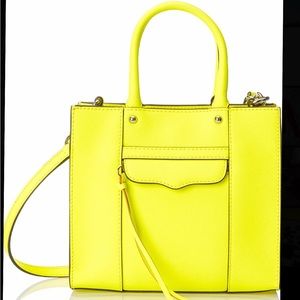 Rebecca Minkoff Mini Convertible Crossbody Bag Electric Yellow/Green